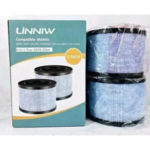 MK01, MK06 2 Pk Filter True HEPA for AROEVE Air Purifier, Kloudi DH-JH01